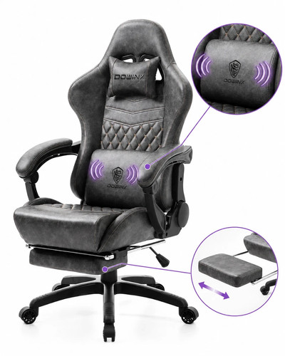 Dowinx grey gaming chair - gaming,