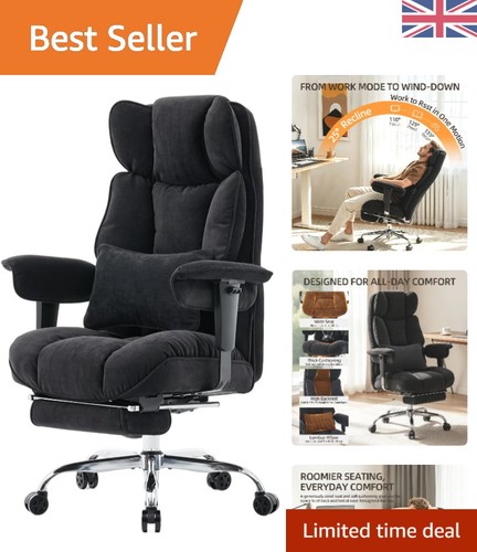 High back fabric office chair - high,